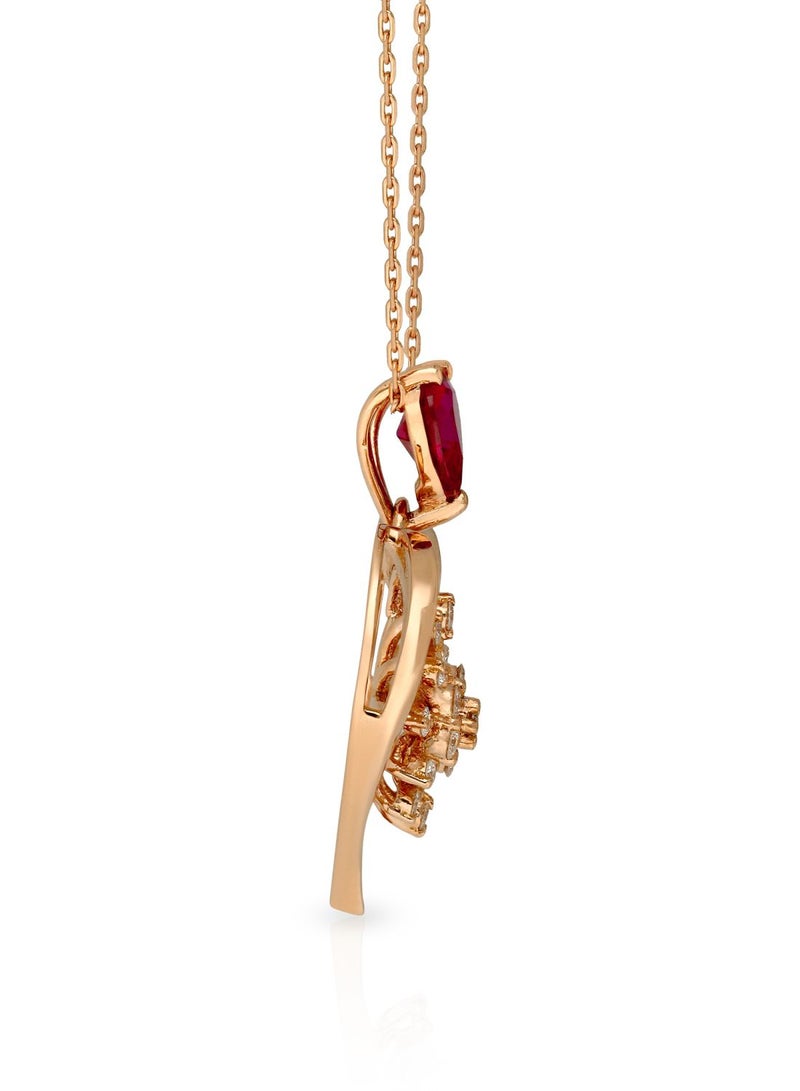 Malabar Gold and Diamonds 18 Karat 750 Purity Mine Diamond Pendant MPRGHTH023PN1 - Image 3